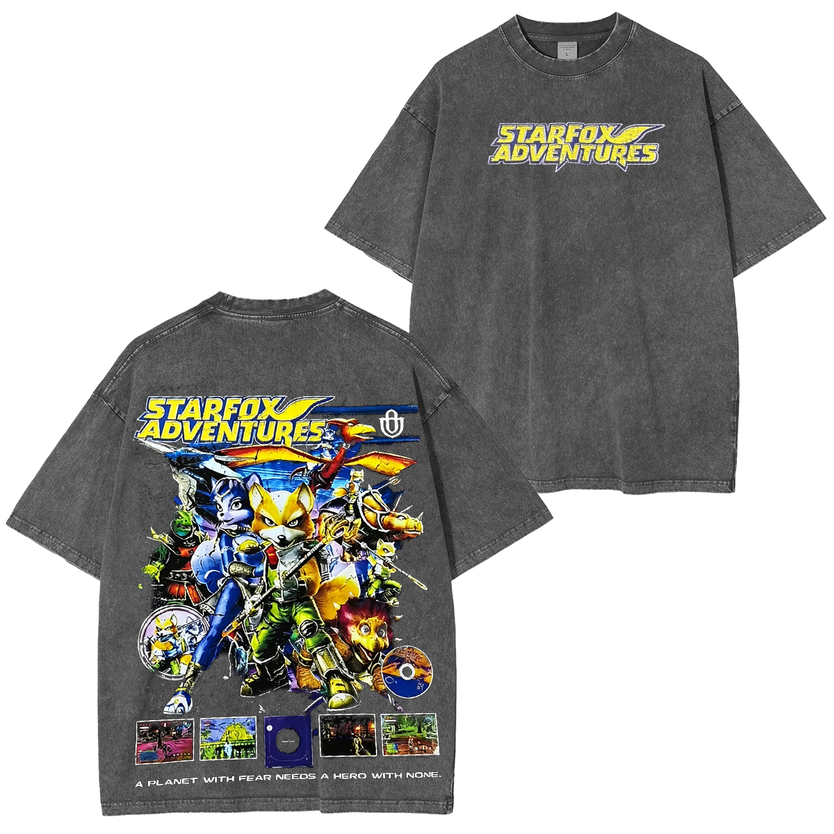 Star Fox Oversized Unisex Washed T-Shirt