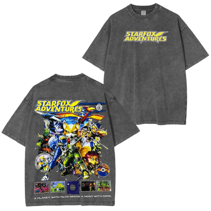 Star Fox Oversized Unisex Washed T-Shirt