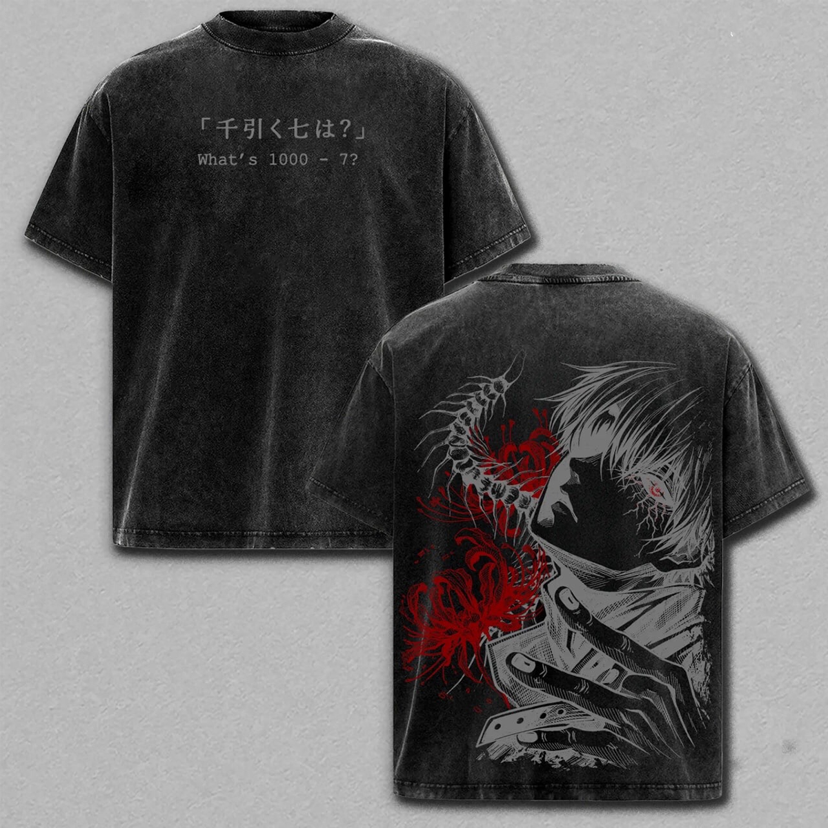 Tokyo Ghoul Oversized Unisex Washed T-Shirt