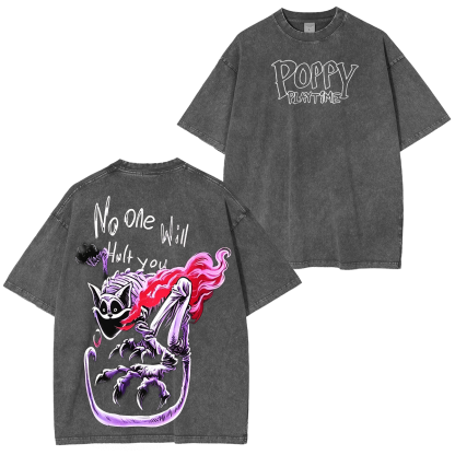 Poppy Playtime Oversized Unisex Washed T-Shirt
