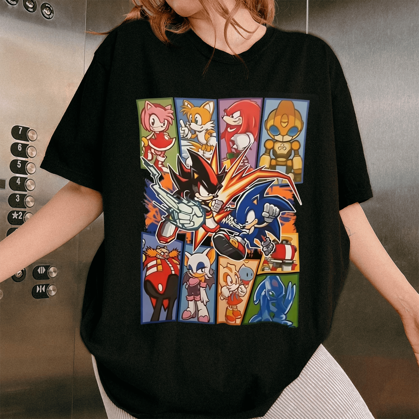 Sonic Battle Oversized T-shirt/Crewneck/Hoodie