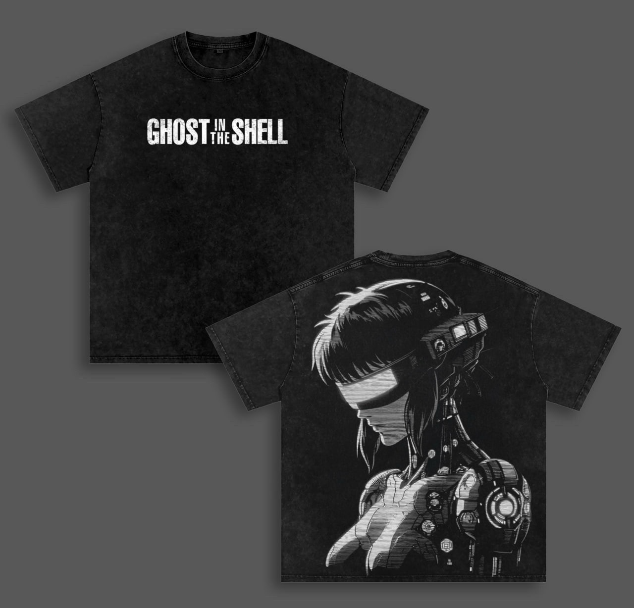 Ghost in the Shell  Unisex Washed T-Shirt