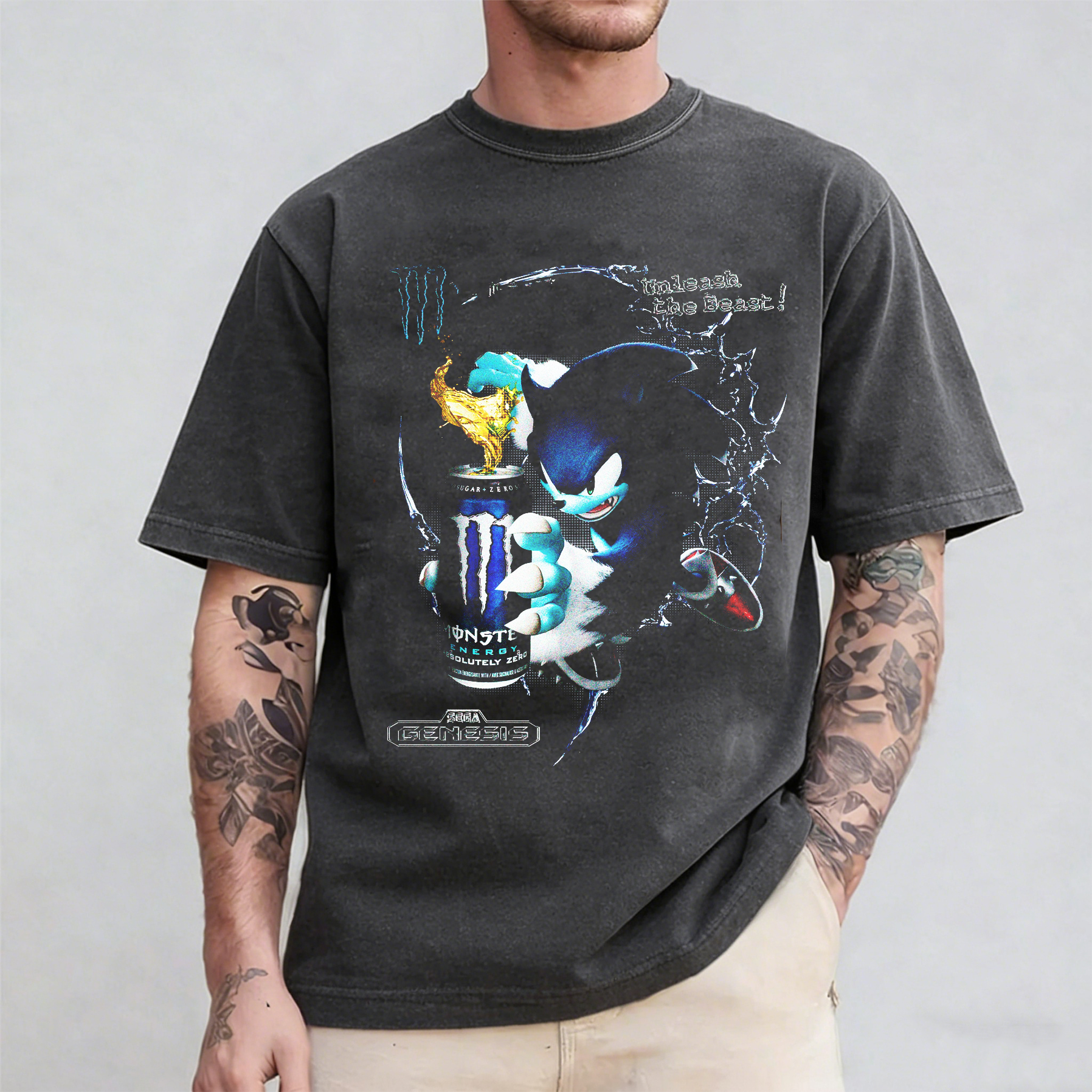Sonic Monster Energy Oversized T-shirt/Crewneck/Hoodie