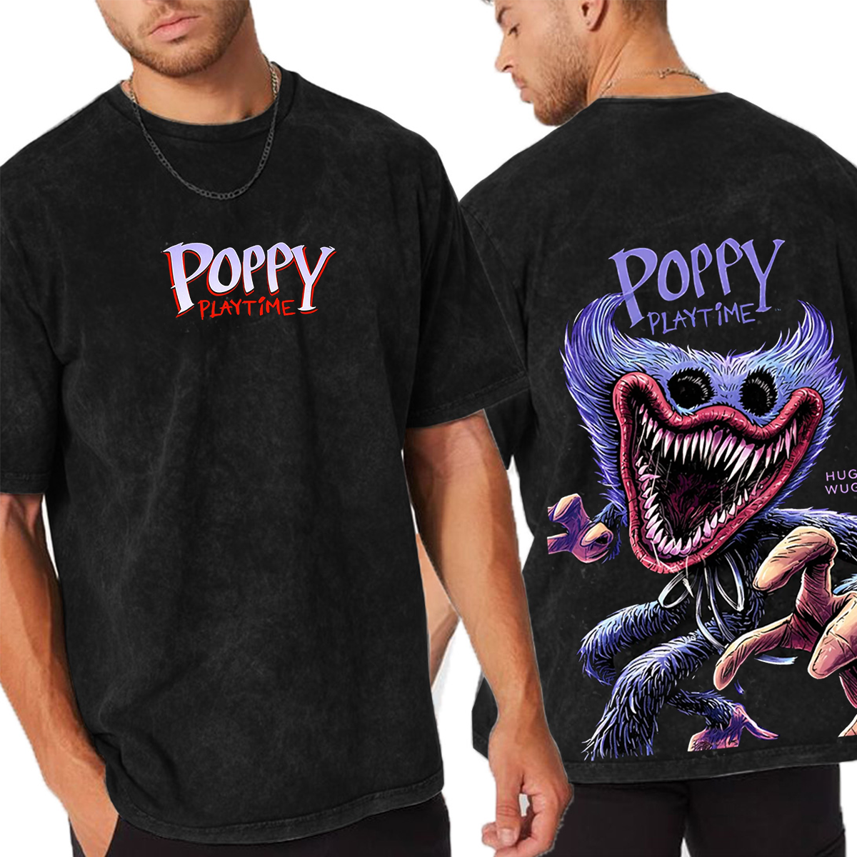 Poppy Playtime Oversized Unisex Washed T-Shirt