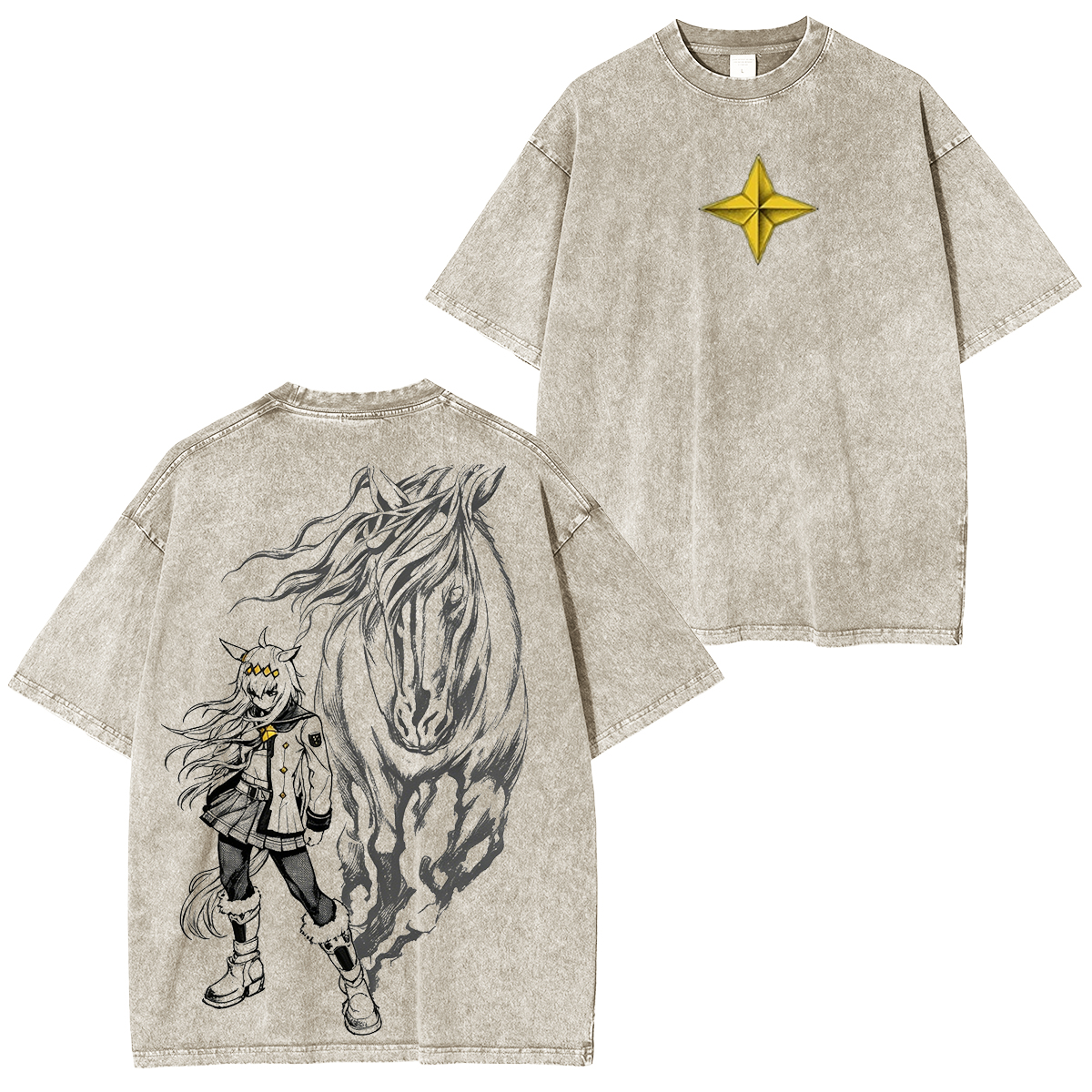 Uma Musume: Cinderella Gray Vintage Washed T-shirt/Crewneck/Hoodie