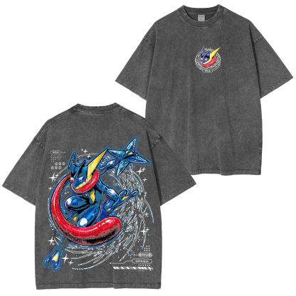 Greninja Oversized Unisex Washed T-Shirt