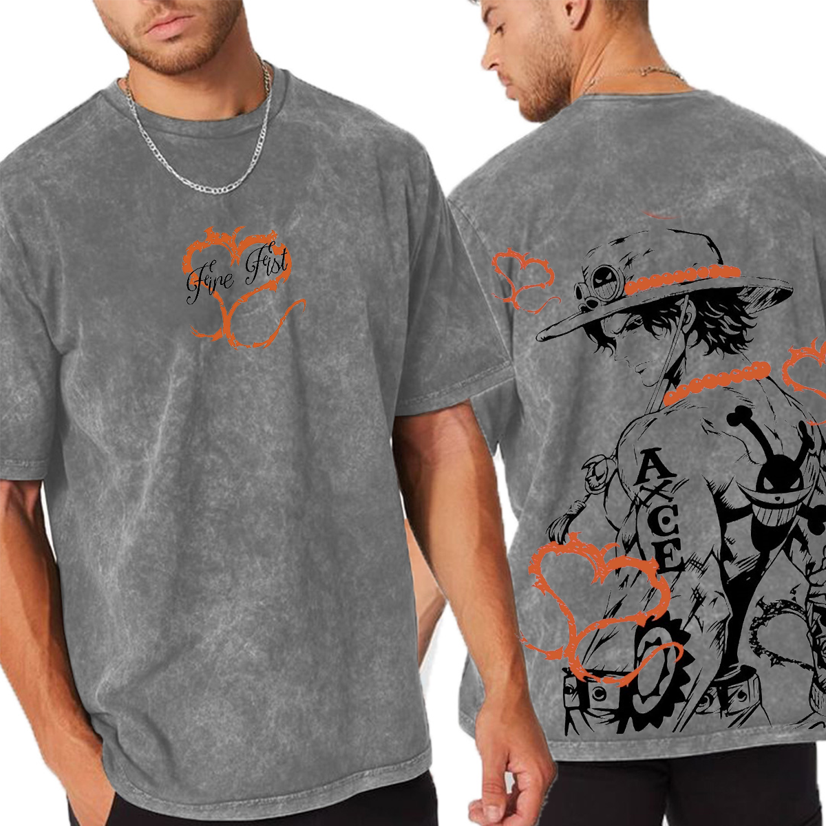 Portgas D. Ace Vintage Washed T-shirt/Crewneck/Hoodie