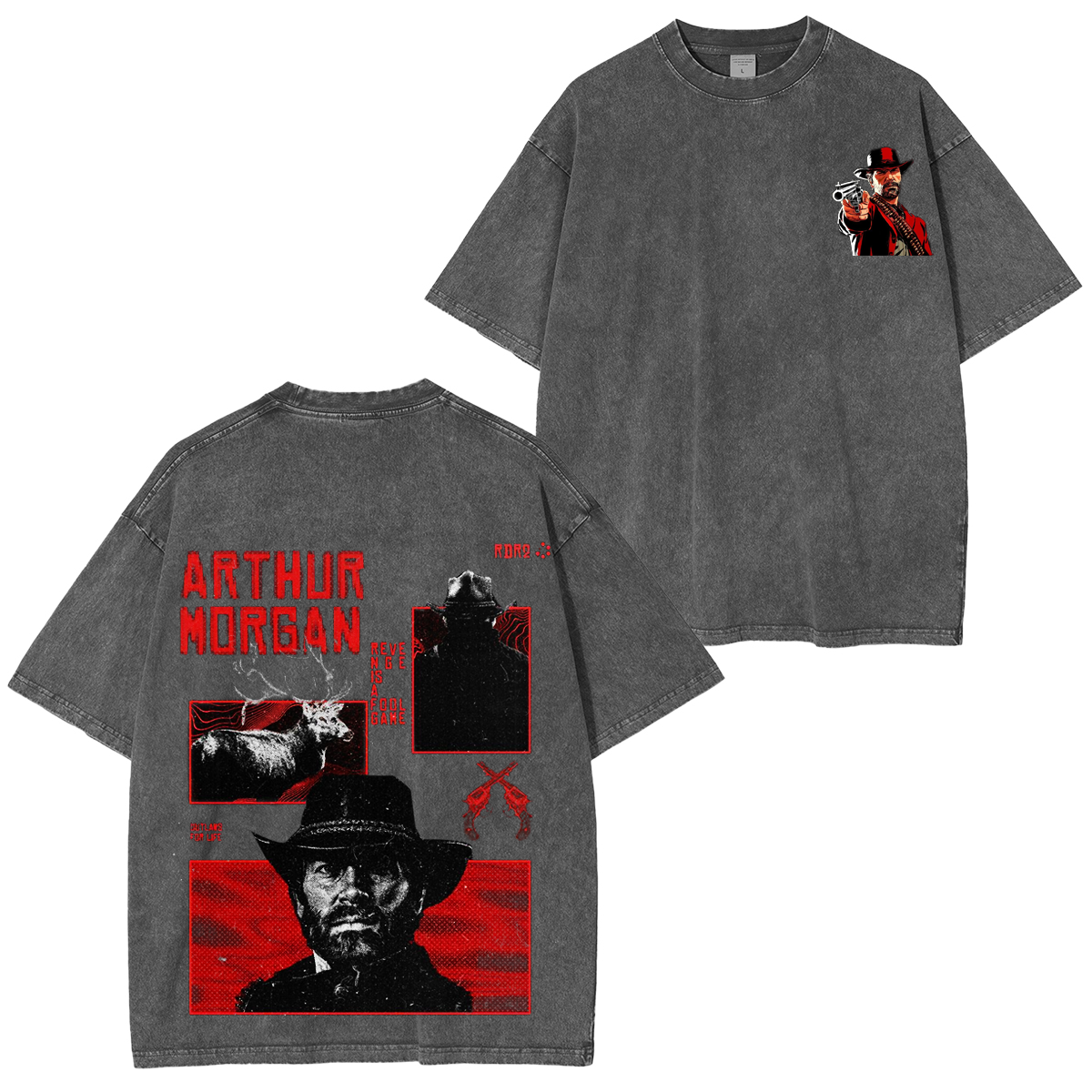 Red Dead Redemption 2  Unisex Washed T-Shirt