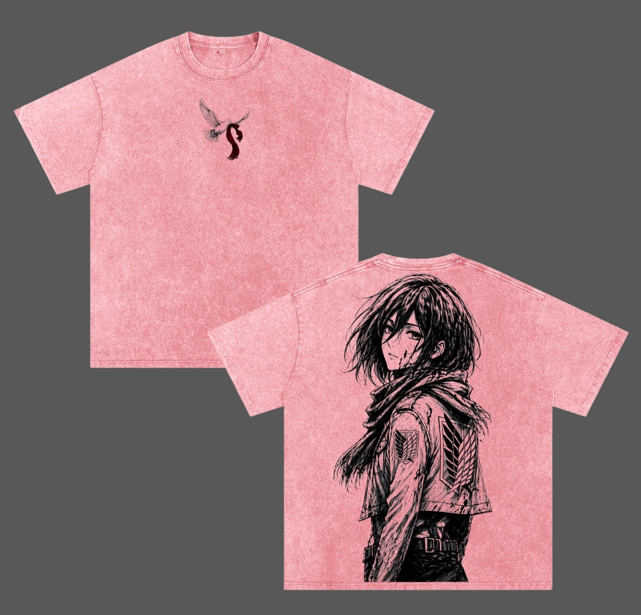 Attack on Titan Unisex Washed T-Shirt