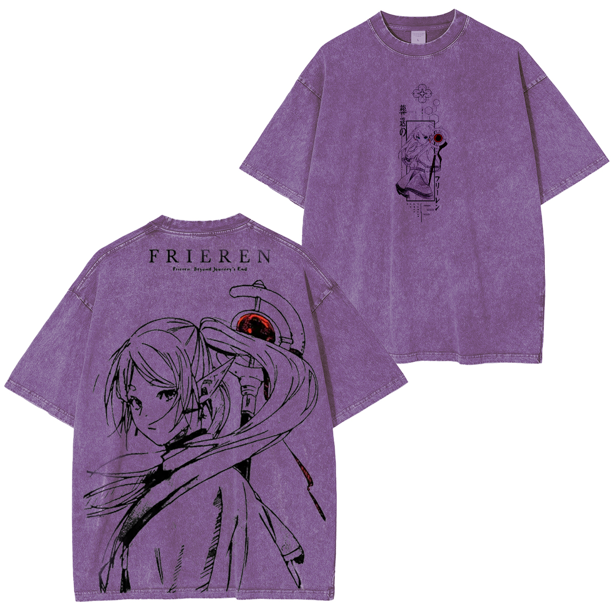 Frieren Beyond Journey's End Vintage Washed T-shirt/Crewneck/Hoodie