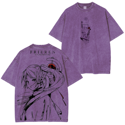 Frieren Beyond Journey's End Vintage Washed T-shirt/Crewneck/Hoodie