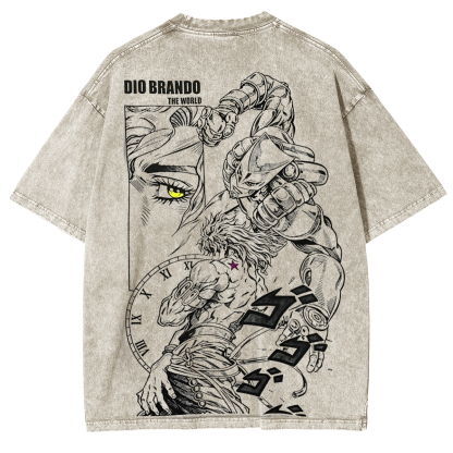 JoJo's Bizarre Adventure Vintage Washed T-shirt/Crewneck/Hoodie