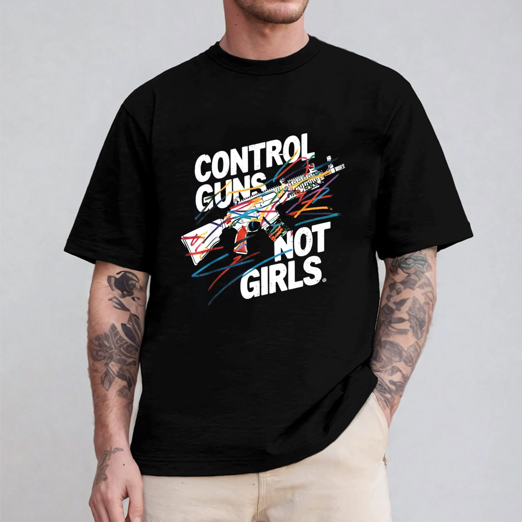 Control Guns Not Girls Oversized T-shirt/Crewneck/Hoodie