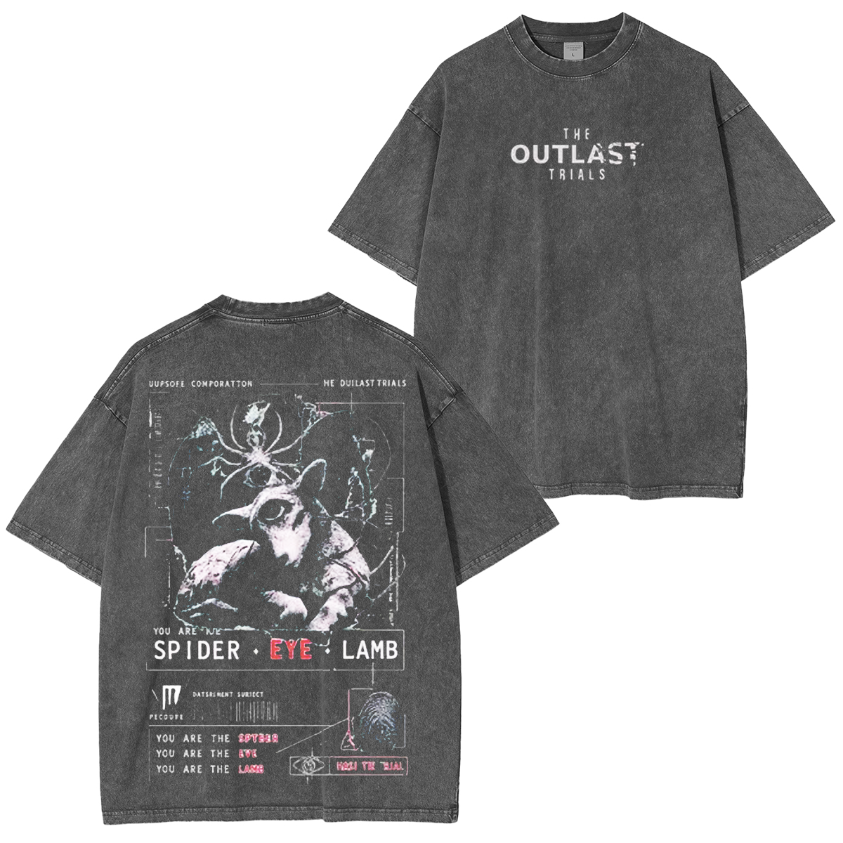 The Outlast Trials Spider Unisex Washed T-Shirt