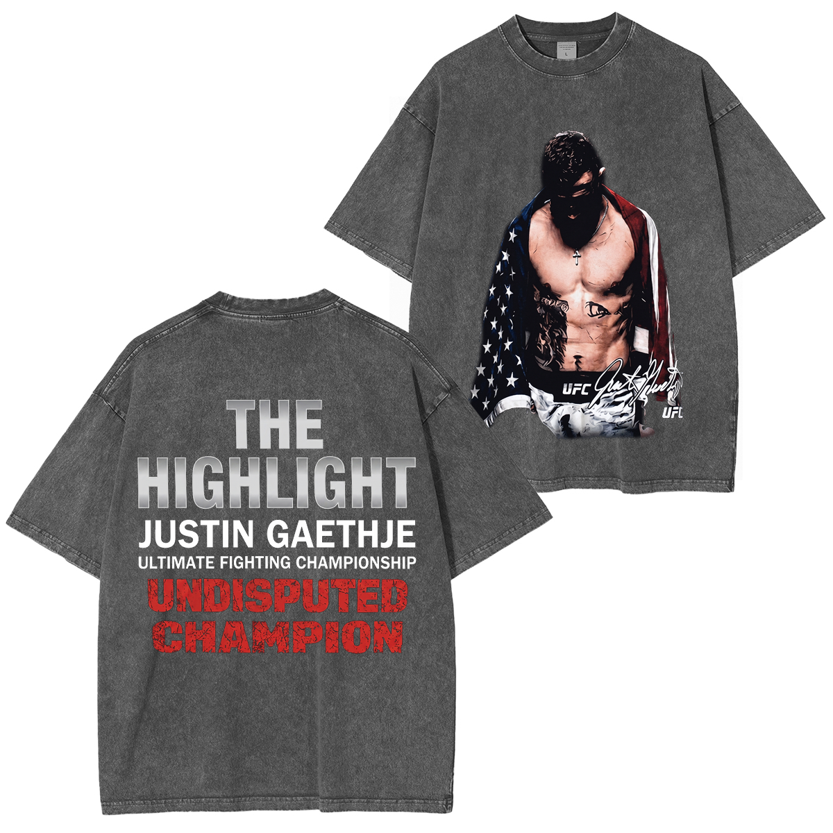 UFC Dustin The Diamond Poirier Last Dance Unisex Washed T-Shirt