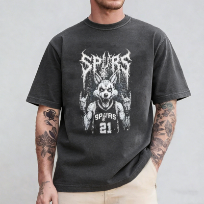 San Antonio Spurs Death Metal Coyote Rock On 21  Oversized T-shirt/Crewneck/Hoodie