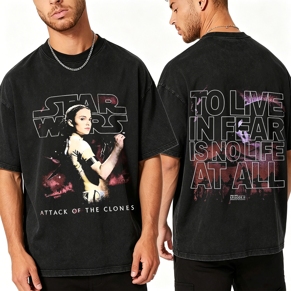 Star Wars Jar Jar Binks Heavyweight Unisex Washed T-Shirt