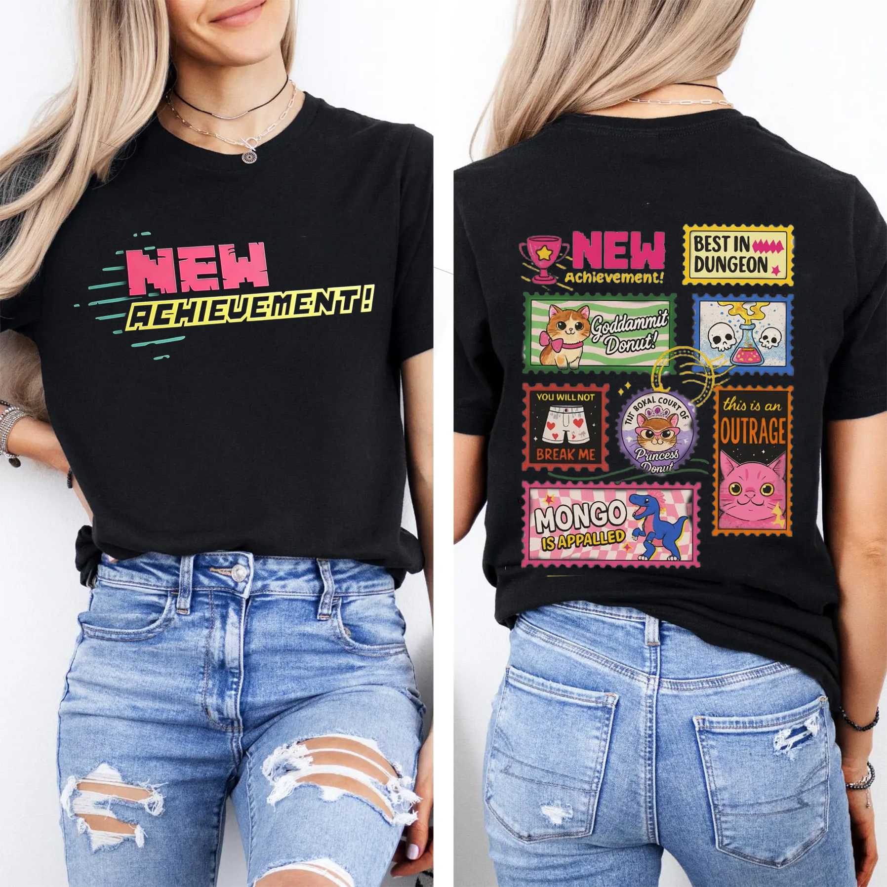 Dungeon Book Lover Book Stamps Oversized T-shirt/Crewneck/Hoodie