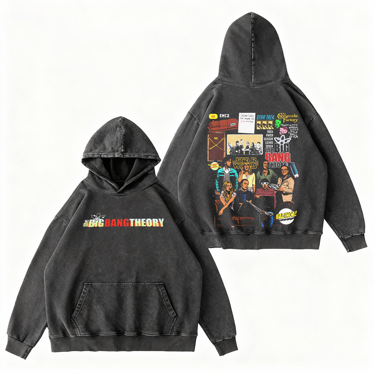 The Big Bang Theory TV Shown Oversized Washed T-shirt/Crewneck/Hoodie