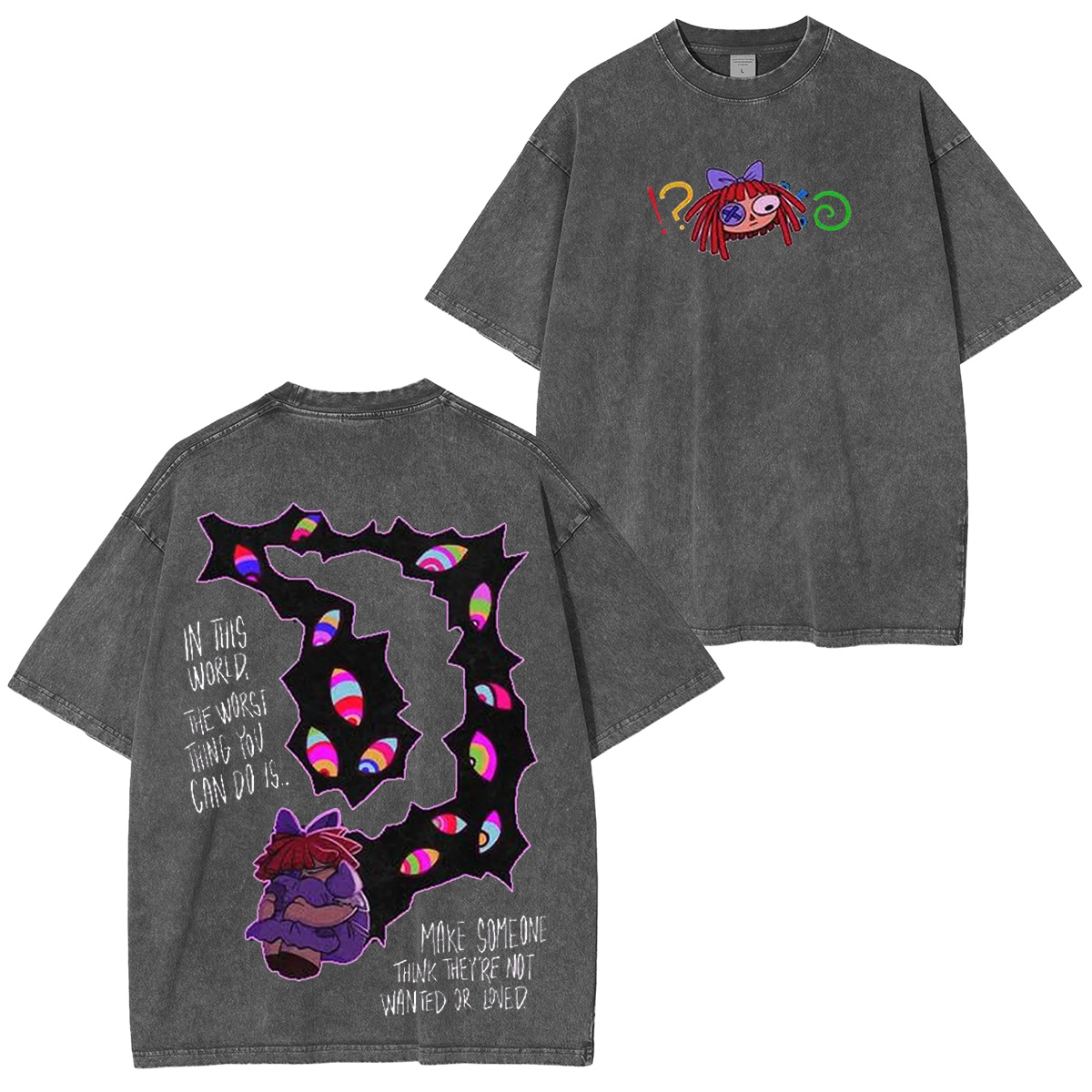 Smiling through the madness.Ragatha theamazingdigitalcircus Oversized T-shirt/Crewneck/Hoodie
