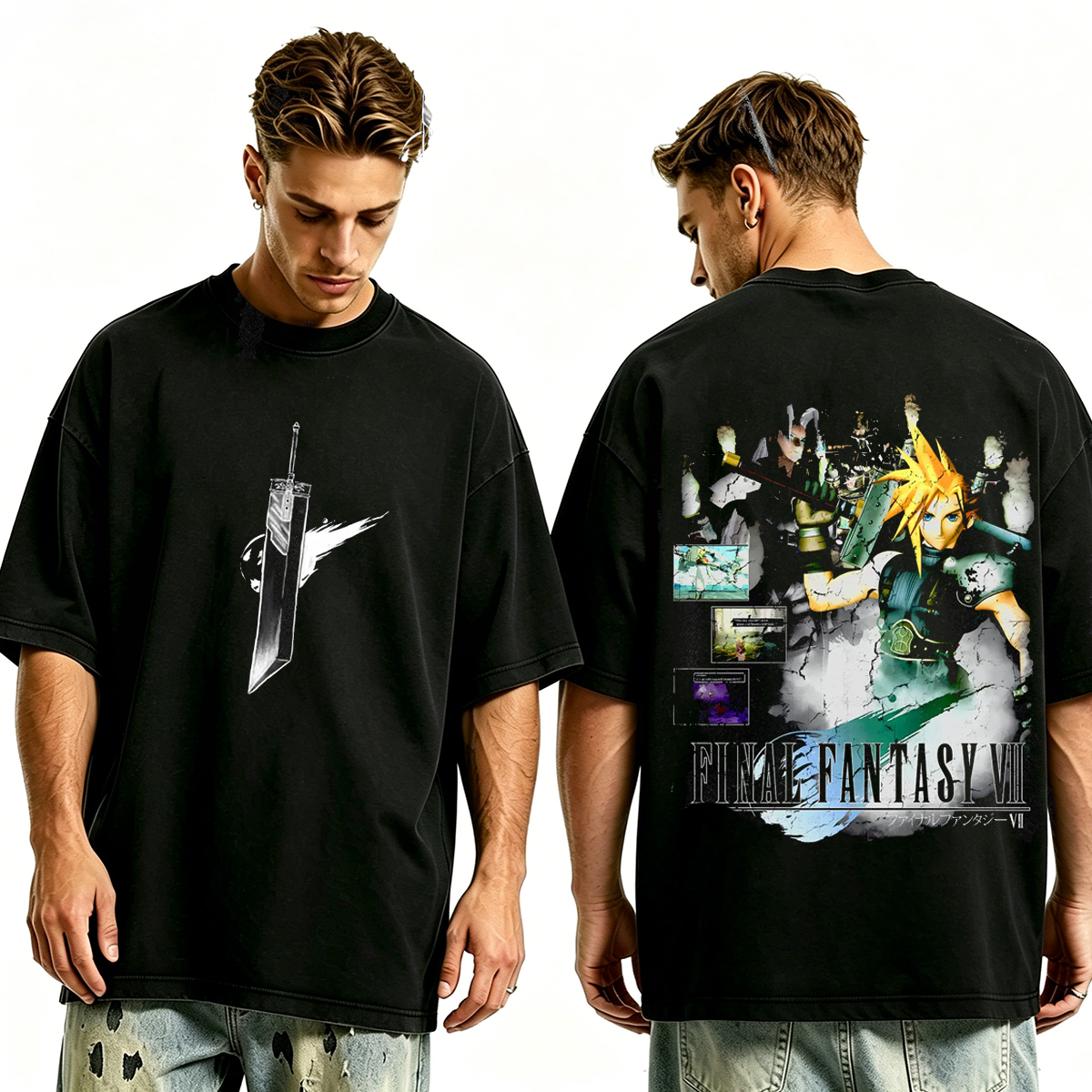 Final Fantasy VII Remake series Unisex Washed T-Shirt
