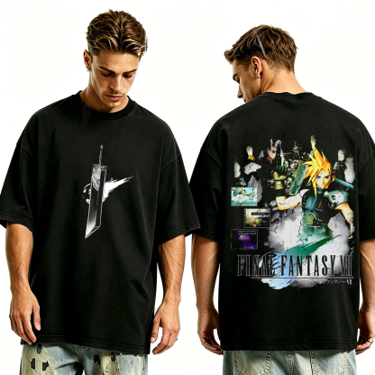 Final Fantasy VII Remake series Unisex Washed T-Shirt