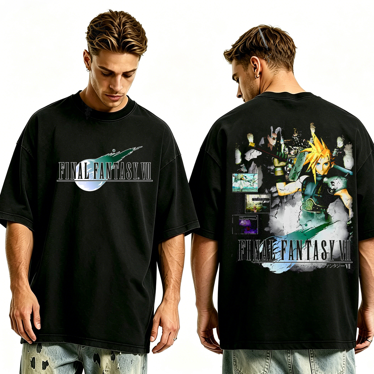 Final Fantasy VII Unisex Washed T-Shirt