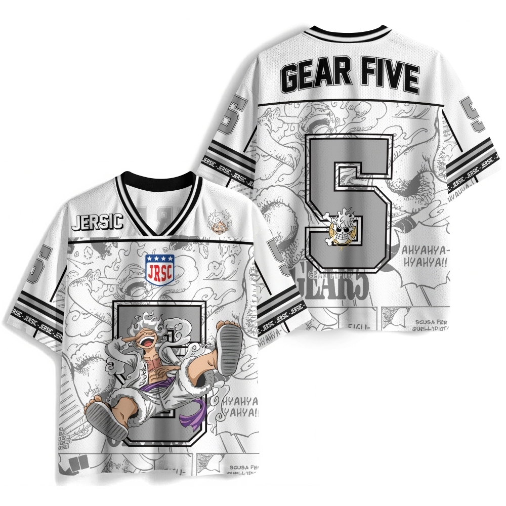 One Piece Luffy Gear 5 Anime  Jersey Shirts