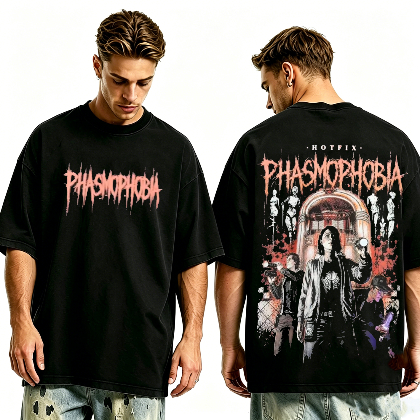Phasmophobia Unisex Washed T-Shirt