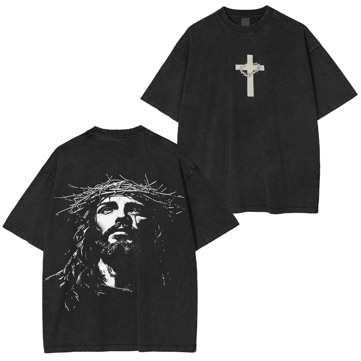 Vintage Washed Jesus Unisex Washed T-Shirt