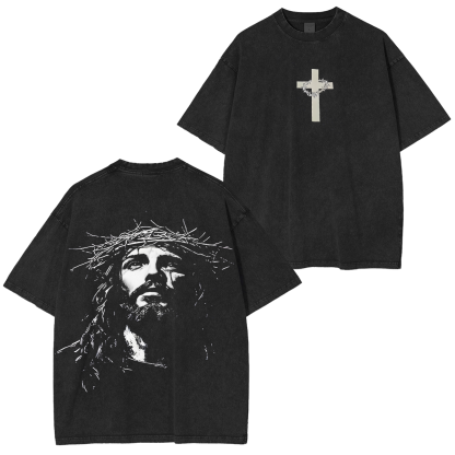Vintage Washed Jesus Unisex Washed T-Shirt
