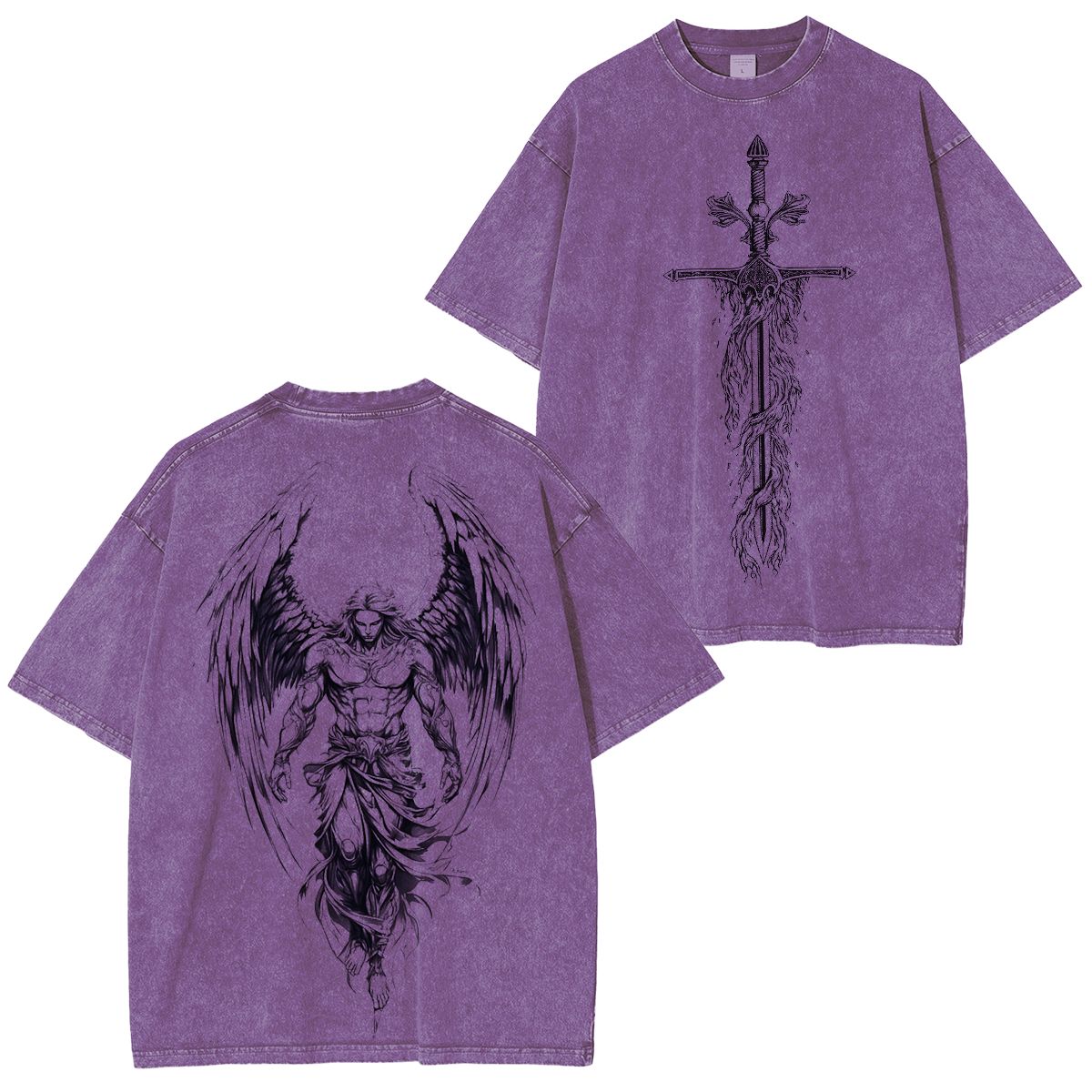 Archangel Michael: Transform Your Style with Power Unisex Washed T-Shirt