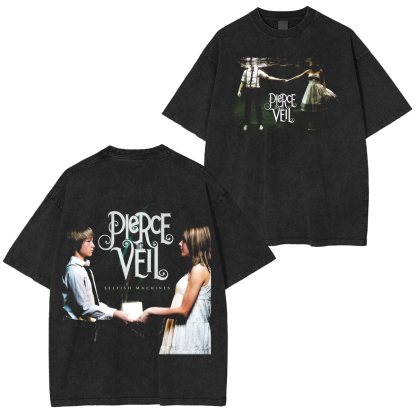 Pierce The Veil Selfish Machines Washed T-Shirt
