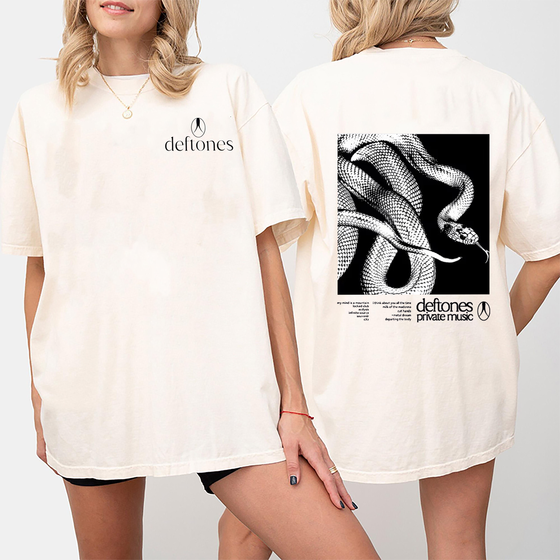 Deftones Private Music Tracklist Tee