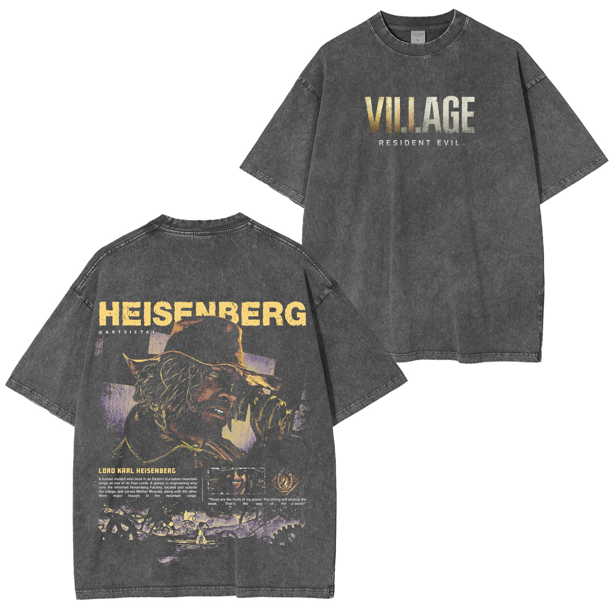 Resident Evil Game Oversized T-shirt/Crewneck/Hoodie