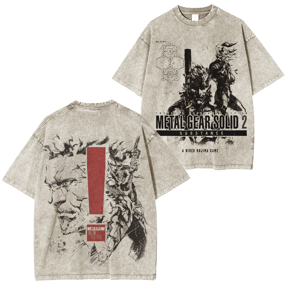 Metal Gear Solid 2 Vintage Washed Tee