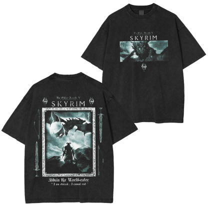 Skyrim The Elder Scrolls V Alduin Life Watch Eater T-Shirt