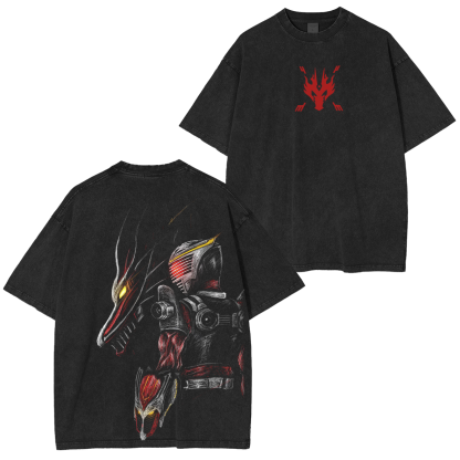 Dragreder-Kamen Rider Ryuki Vintage Washed Unisex T-Shirt
