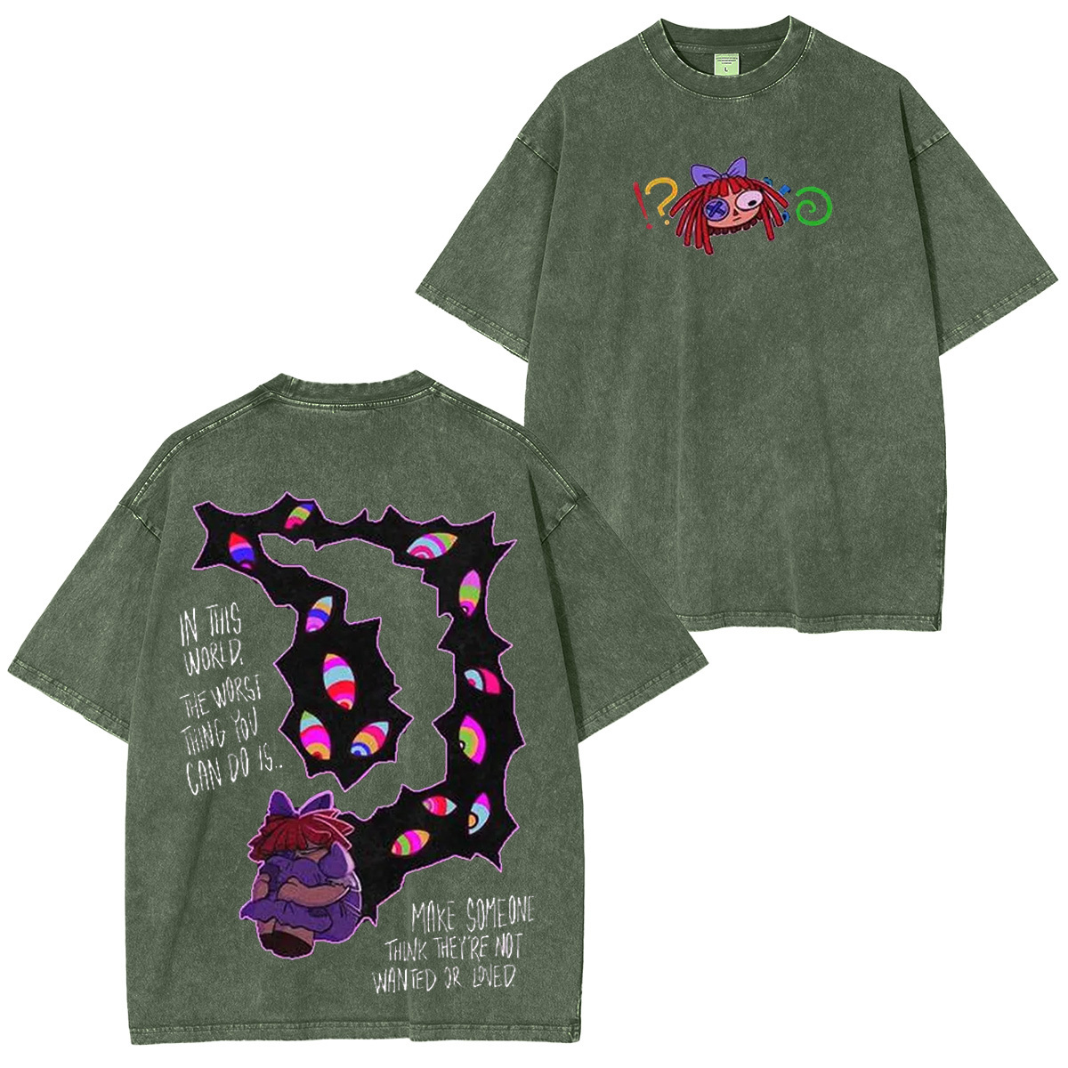 Smiling through the madness.Ragatha theamazingdigitalcircus Oversized T-shirt/Crewneck/Hoodie