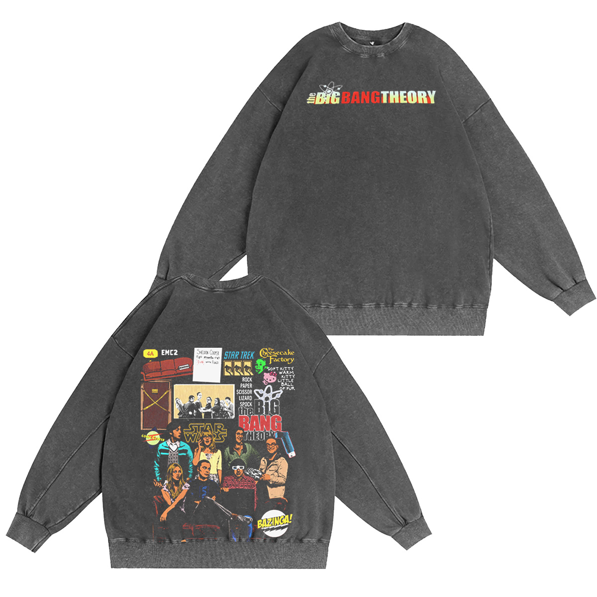 The Big Bang Theory TV Shown Oversized Washed T-shirt/Crewneck/Hoodie