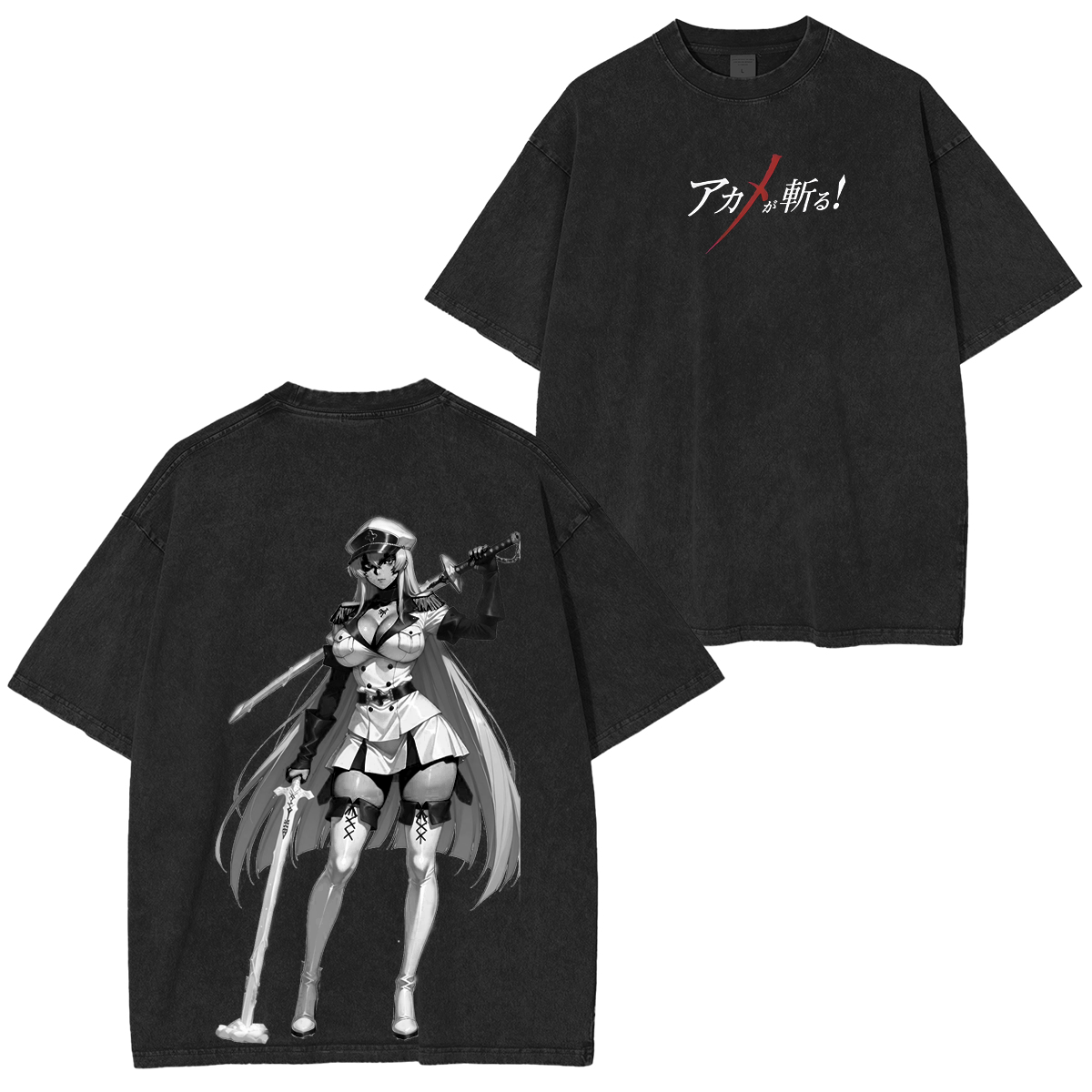 Esdeath-Akame Ga Kill Washed T-Shirt