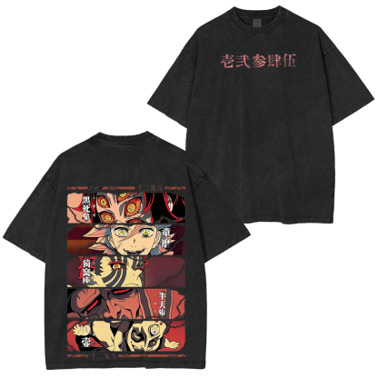 Demon slayer Oversized  Washed  Vintage T-Shirt