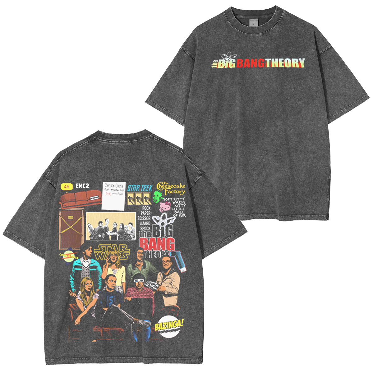 The Big Bang Theory TV Shown Oversized Washed T-shirt/Crewneck/Hoodie