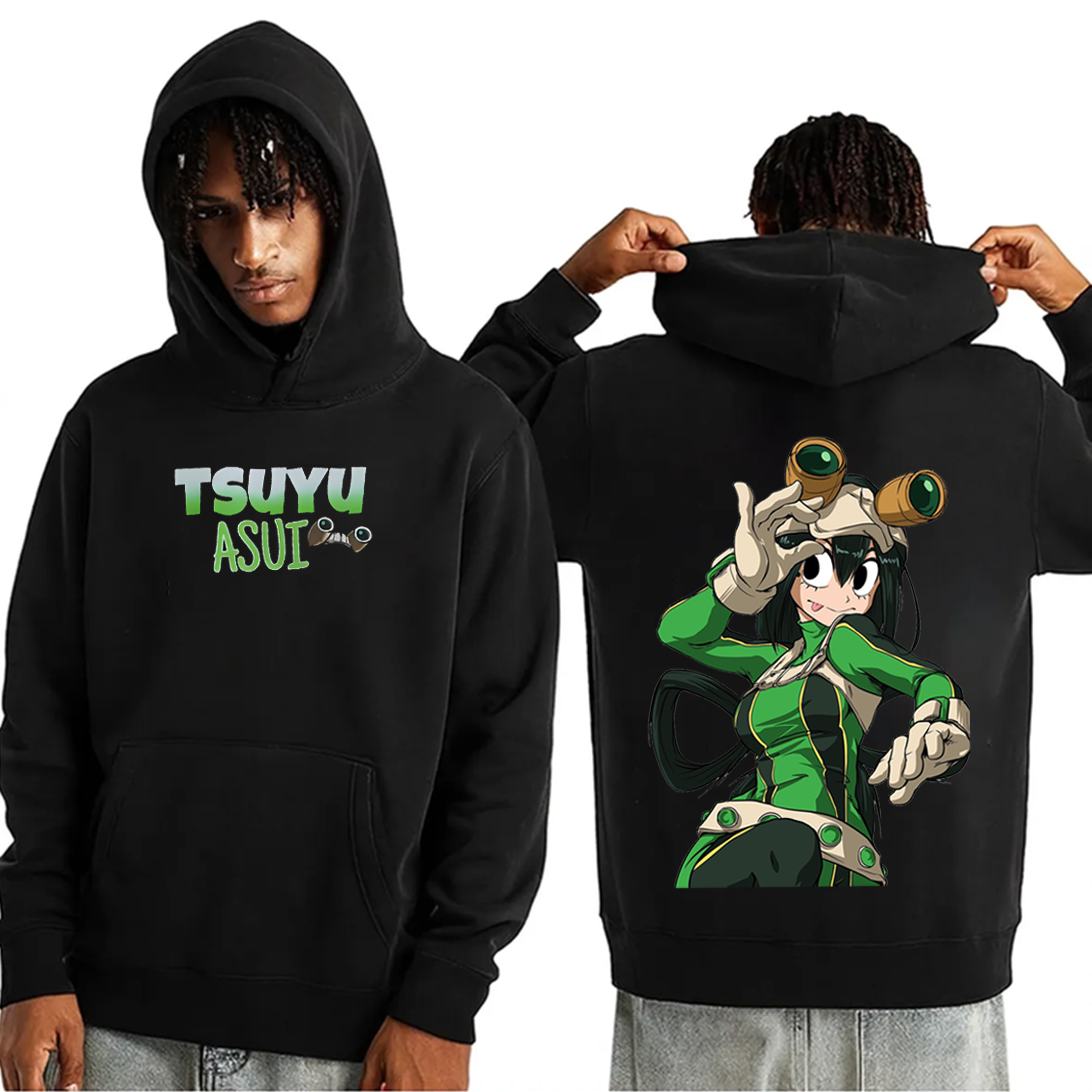 Tsuyu Asui from My Hero Academia Oversized Washed T-shirt/Crewneck/Hoodie