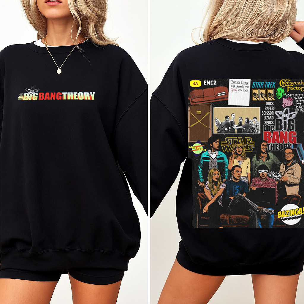 The Big Bang Theory TV Shown Oversized Washed T-shirt/Crewneck/Hoodie