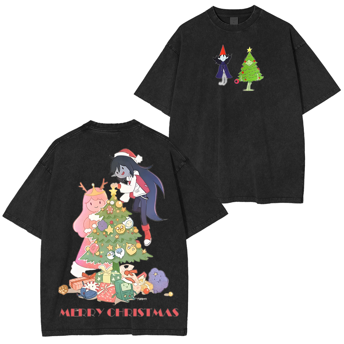 Adventure Time Christmas Vintage Washed T-shirt/Crewneck/Hoodie