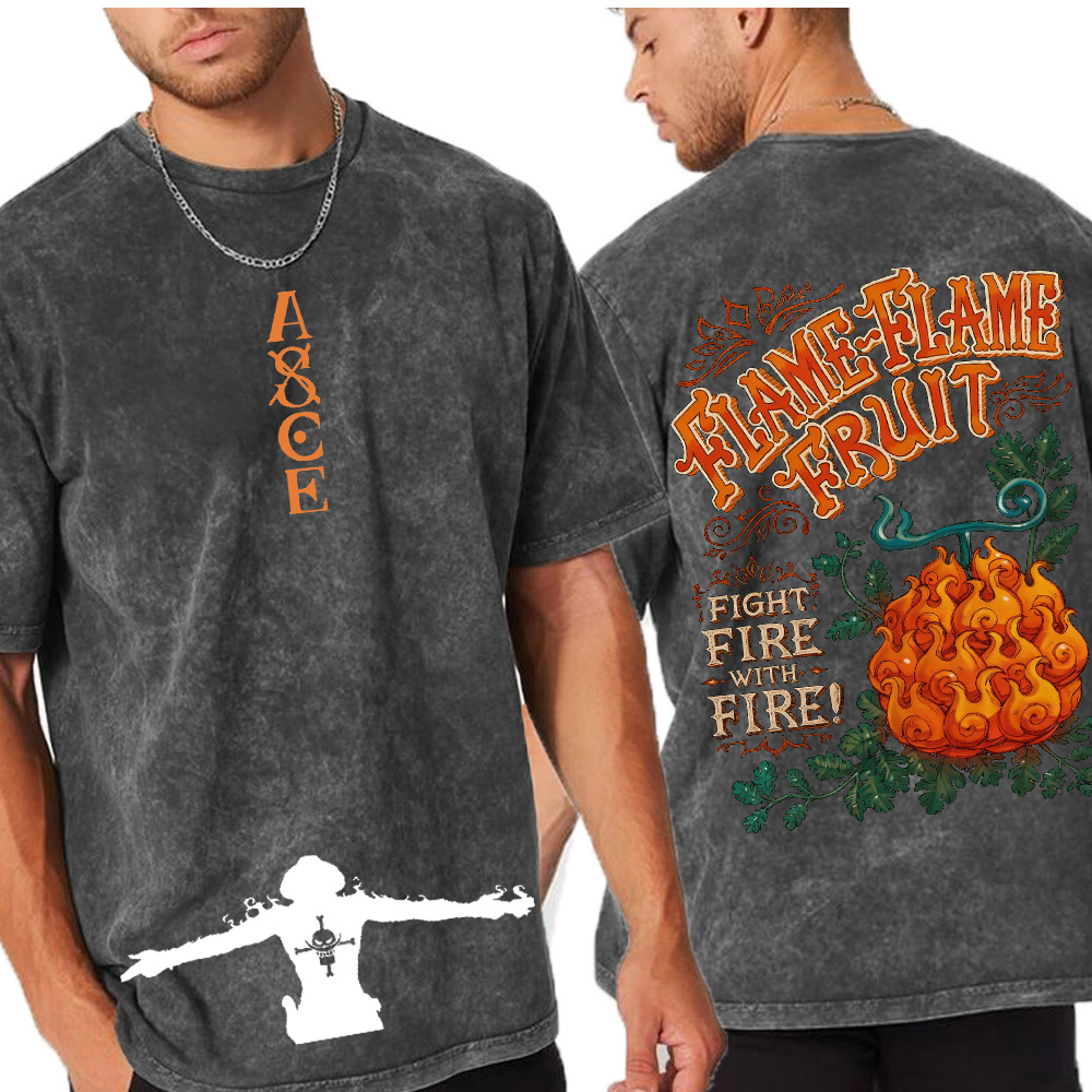 Flame Flame Fruit One Piece Vintage Oversized T-shirt/Crewneck/Hoodie