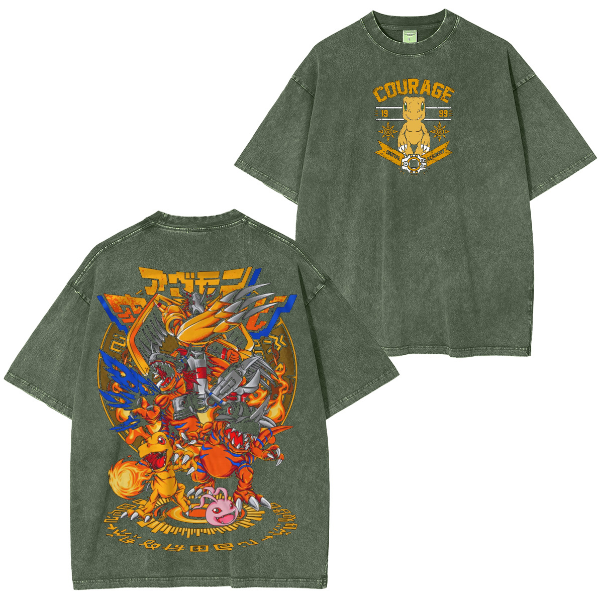Classic Agumon Digimon Oversized T-shirt/Crewneck/Hoodie