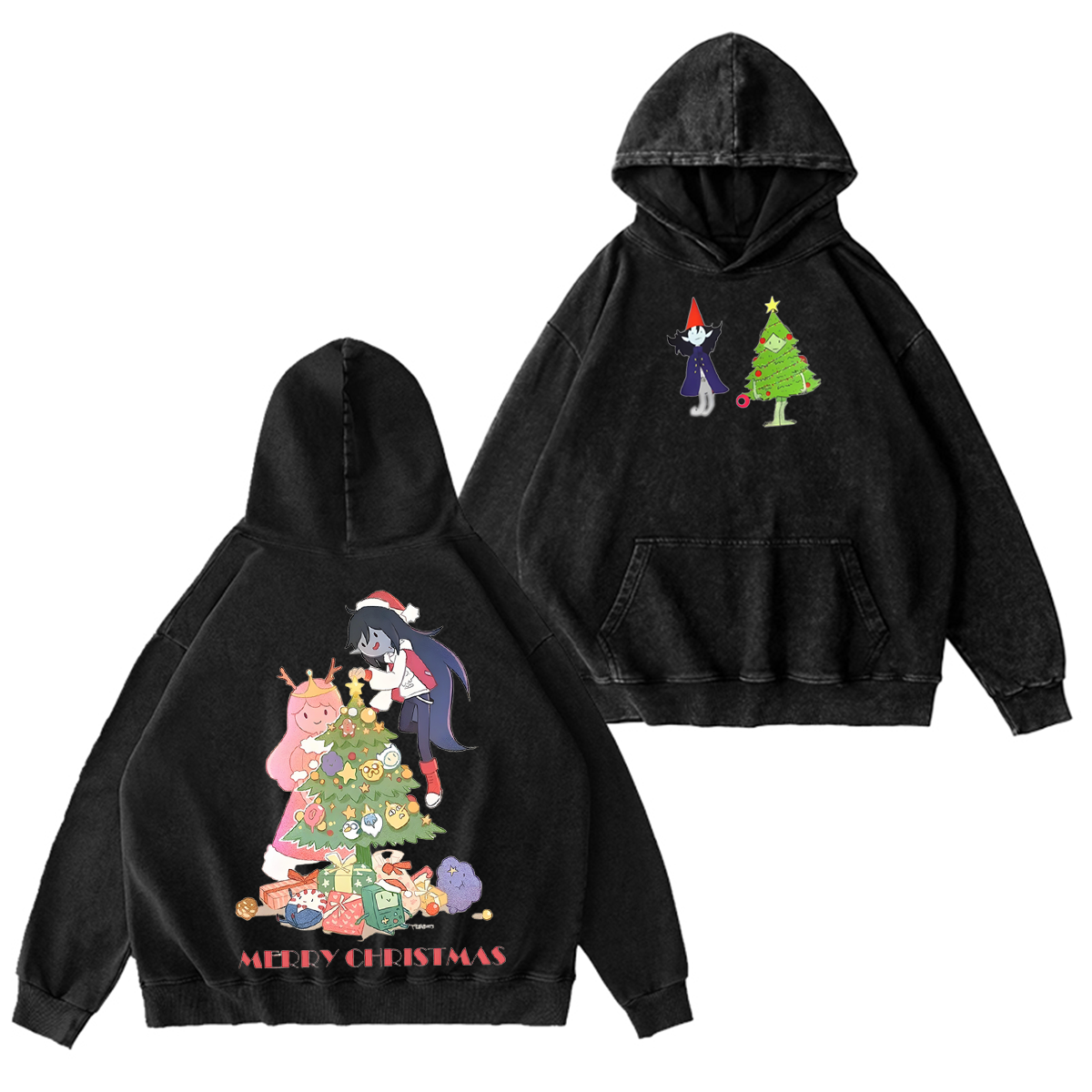 Adventure Time Christmas Vintage Washed T-shirt/Crewneck/Hoodie