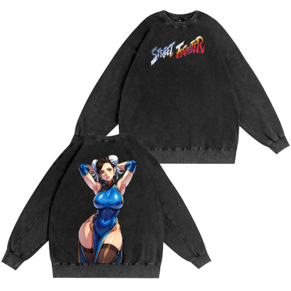Street Fighter Alpha Oversized Washed T-shirt/Crewneck/Hoodie